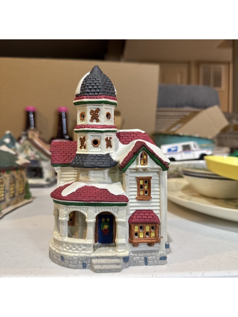 Noma Dickensville Christmas Village Light Up Victorian House 1997